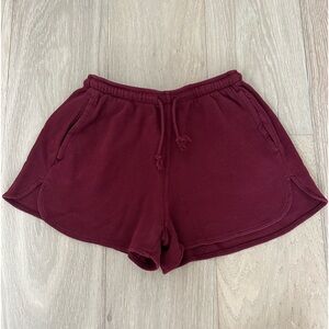 brandy melville discontinued maroon shorts